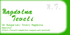 magdolna teveli business card